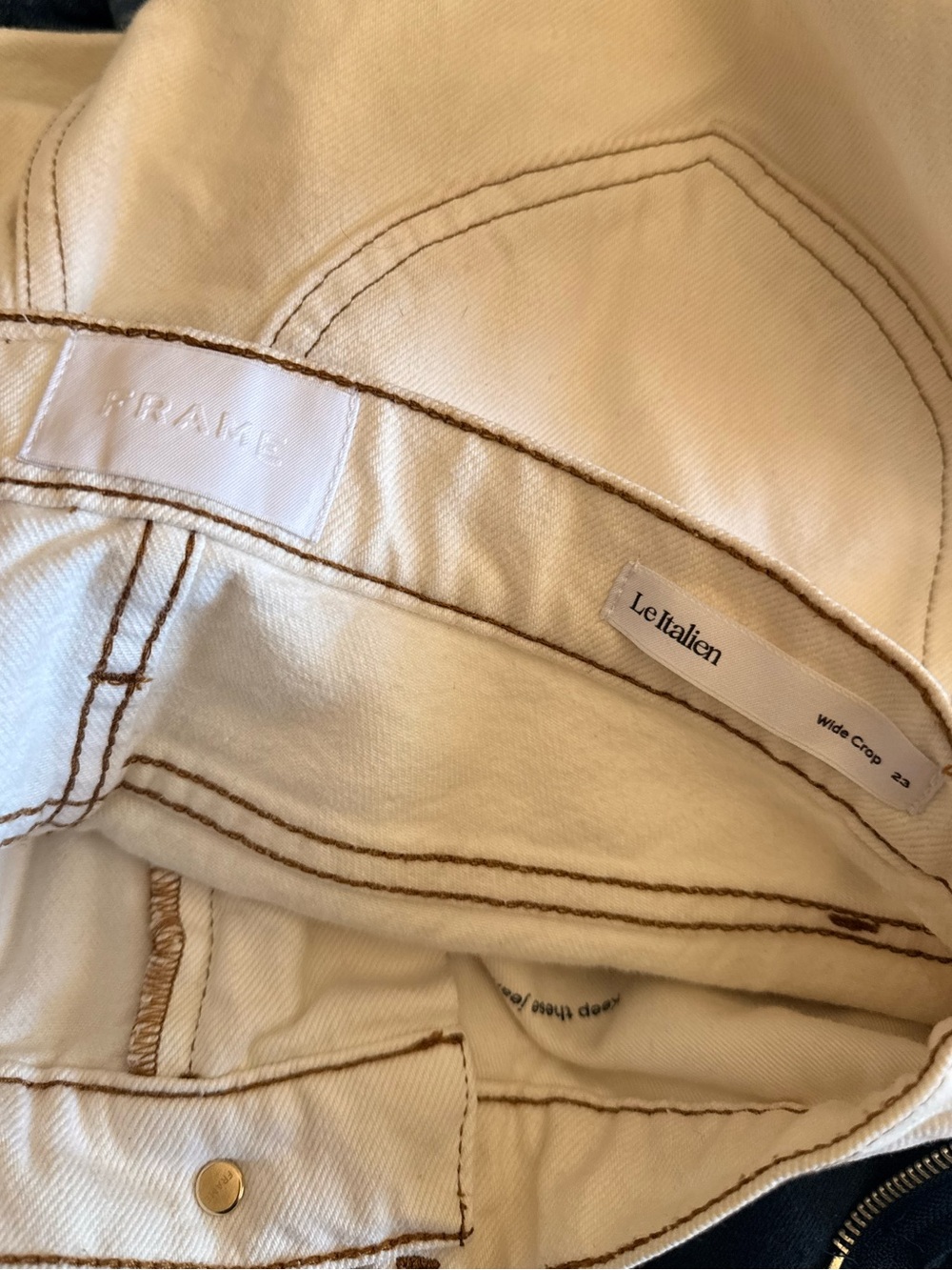 Frame Le Italien Wide Crop Jeans - Picture 8 of 8
